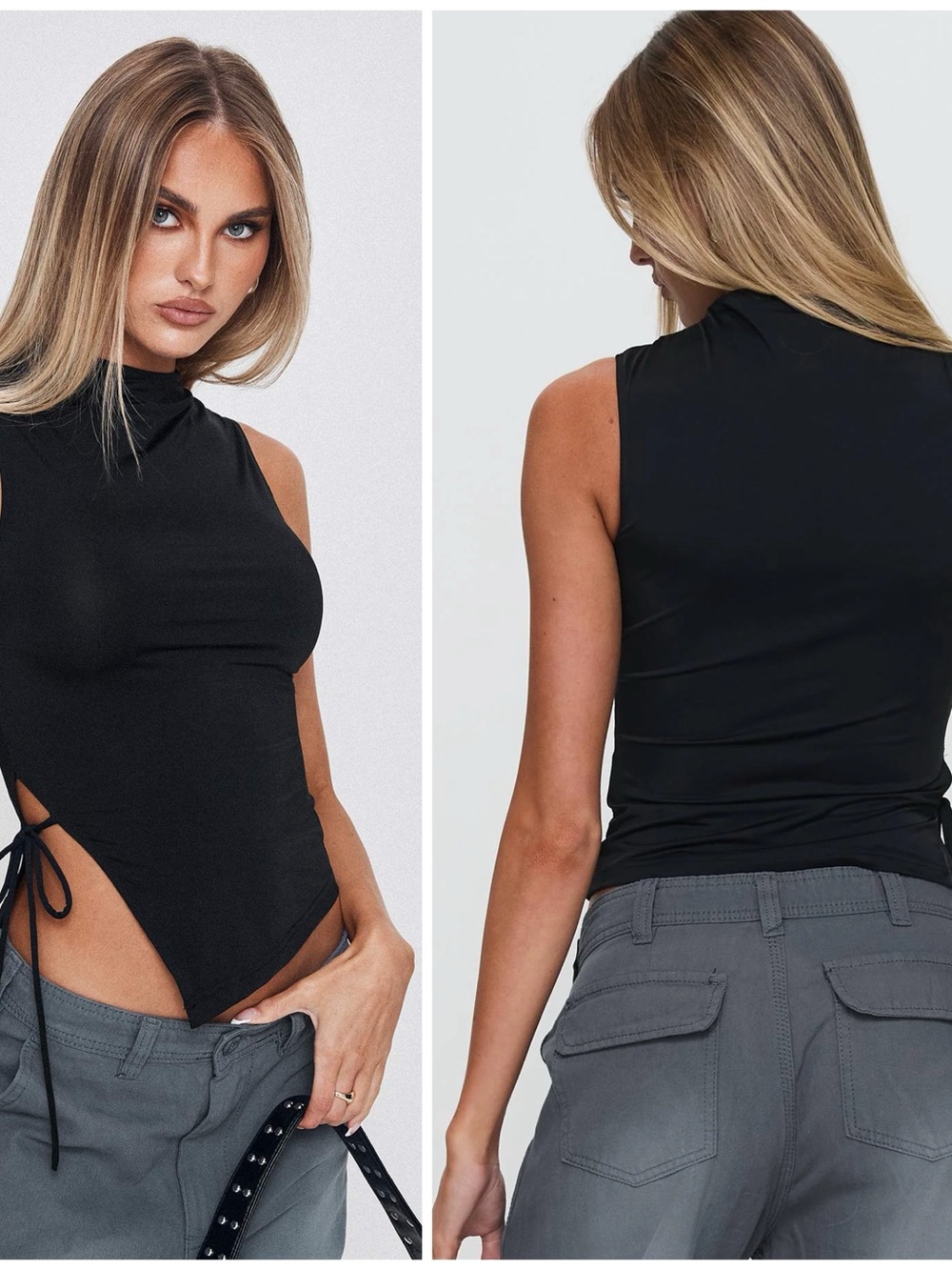 NEW Princess Polly Solarah Tie Side Top